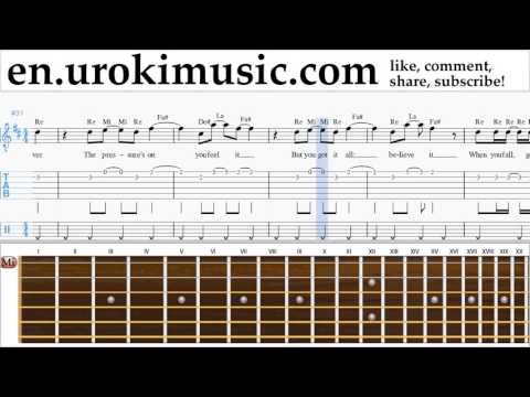 Guitar lessons Shakira - Waka Waka Sheet Music Tutorial Part#2 um-352