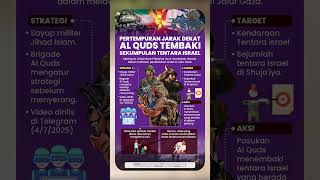 Serangan Al Quds! Hancurkan Kendaraan Militer Israel di Shuja'iya, Sejumlah IDF Turut Jadi Korban