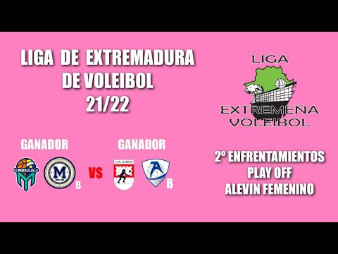 2ª FASE PLAY OFF LIGA VOLEIBOL 21/22 ALEVIN: GAN. MORALEJA-MARISTAS B VS GAN. LLERENA-A7 B