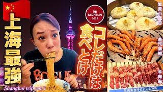 【🇨🇳上海旅行】絶対食べるべきミシュラン小籠包！蟹麺！羊串と上海の最強グルメを食べてみた|中国旅行|中華料理