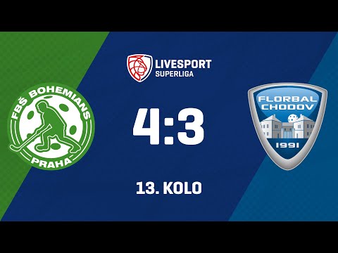 13. kolo | FbŠ Bohemians - FAT PIPE FLORBAL CHODOV 4:3