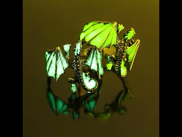 Vídeo relacionado con EQLEF Anillo Dragon Set, Anillo Gótico Ajustable Salvaje Alondra Open Punk Anillo de Anillo de Dragón Fresco para Hombres Mujeres (2 pcs) (C)