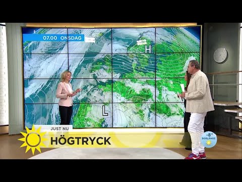 Meteorologens lyckobesked: ”Soligt och varma dagar” - Nyhetsmorgon (TV4)
