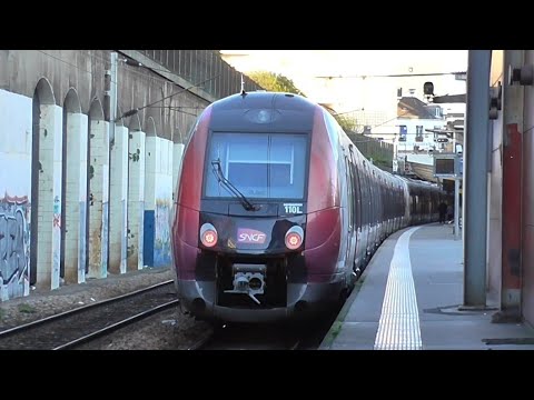Z50000 : Arrêt à la gare de Bois Colombes sur la ligne J du Transilien