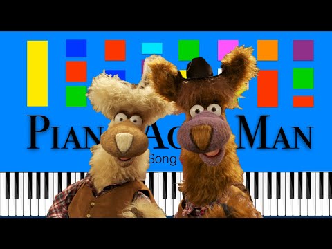 CBeebies - Nuzzle and Scratch Theme Song (Slow Easy Medium) Piano Tutorial 4K