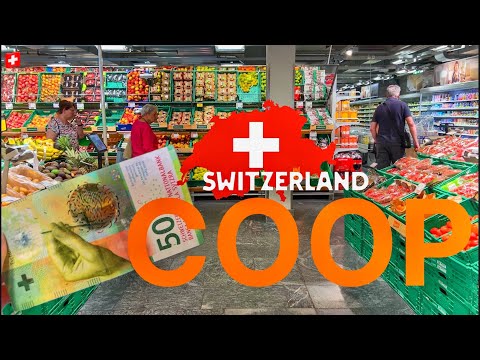 Fresh Grocery Prices in Switzerland 🛒🇨🇭COOP || Swiss Supermarket Prices | 50 CHF Shopping Test 