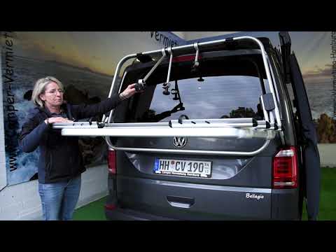 10 California Fahrradträger - VW T6 California Camper Vermietung Hamburg