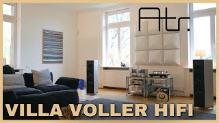 HiFi Setup Tour in der ATR Villa Eltville. ATC Loudspeaker / Stenheim / darTZeel / Michi /ThieleTT01