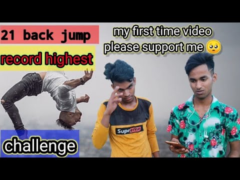 21 Back jump record highest challenge/ Please Support Me 🥺🥺