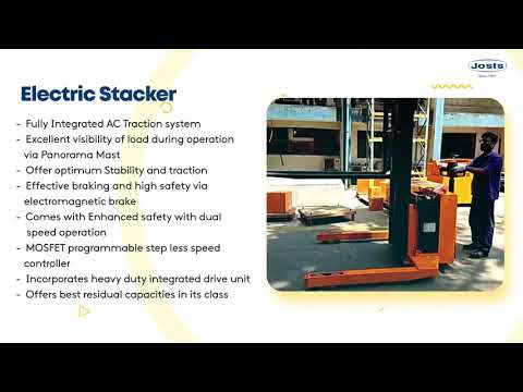 Josts electric stand-on stacker - erc 15/17/17v/17s, for mat...