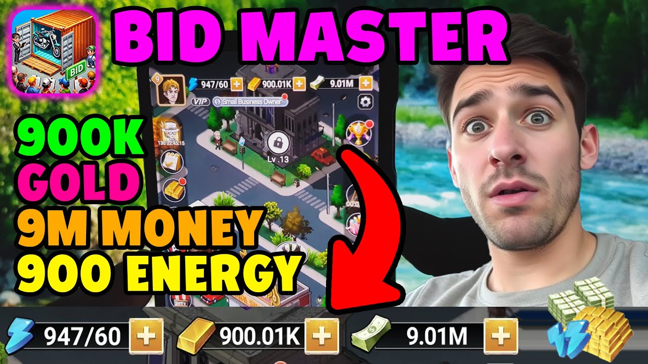 Bid Master Hack ✅ How to Get Unlimited Free Gold, Money & Energy in Bid Master (iOS & Android)