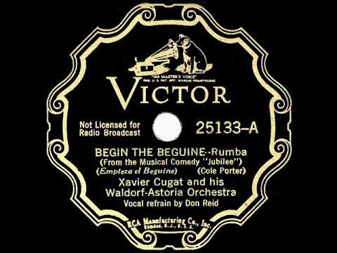 1935 HITS ARCHIVE: Begin The Beguine - Xavier Cugat (Don Reid, vocal)
