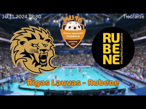 Florbols meitenes U16. Rīgas Lauvas - Rubene. Rīgā, 30.11.2024.