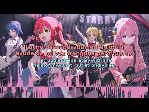 Bocchi the Rock! Theme Song | I can't sing a love song | Sub Español English + romaji [Kessoku Band]