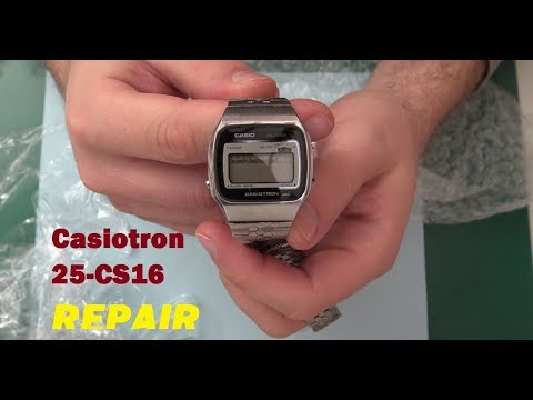Casiotron 25CS-16 watch repair - Ep 41 - VintageDigitalWatches