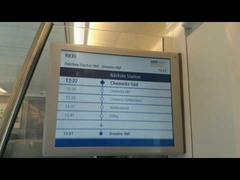 Aua.... Ansage für Chemnitz Hbf im neuen ET 1440 (1440 202/702) auf der RB30. | Chemnitz Bahner