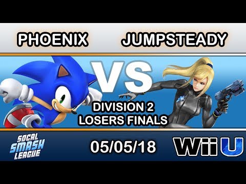 SCSL Div 2 - Phoenix (Sonic) Vs. Jumpsteady (Zero Suit Samus) Losers Finals - Smash 4