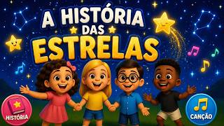 🌟 A História das Estrelas + Canção das Estrelas ✨ | Deus Criou Tudo (Música Infantil)