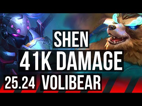 SHEN vs VOLIBEAR (TOP) | 13/1/11, 41K damage | EUW Master | 25.24