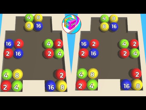 JELLY RUN 2048 ♾️(jelly tube run 2048) vs Merge Cubes 2048 gameplay Walkthrough android iOS