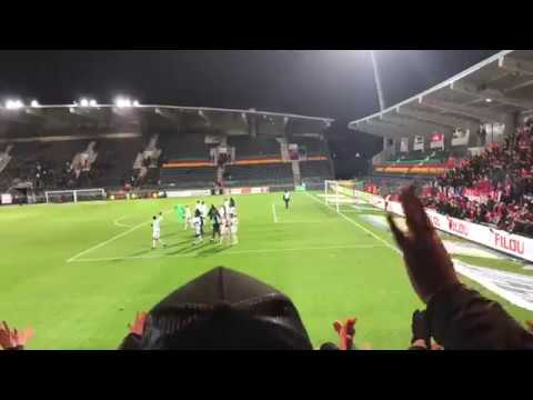 02/02/2019 Sfeer RAFC fans op KV Oostende