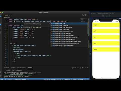 React Native Tutorial 11 Touchable Components