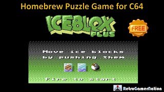 Iceblox Plus (C64) - NEW Puzzle Game for C64