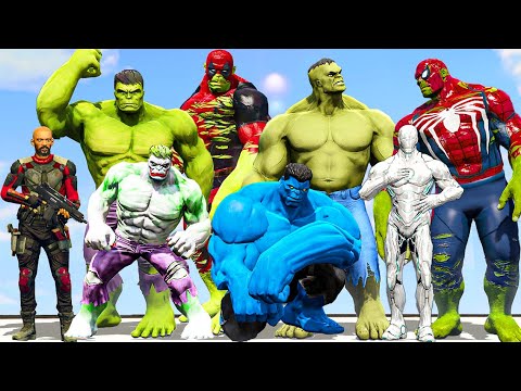Story of Hulk | Red Hulk, Blue Hulk, Spider-Hulk, Hulk, Joker-Hulk - What If Battle Superheroes