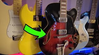 Full Tour - Ibanez AF75 series guitars - Ibanez AF75GBKF AF Artcore 6 String Black Flat Hollow Body