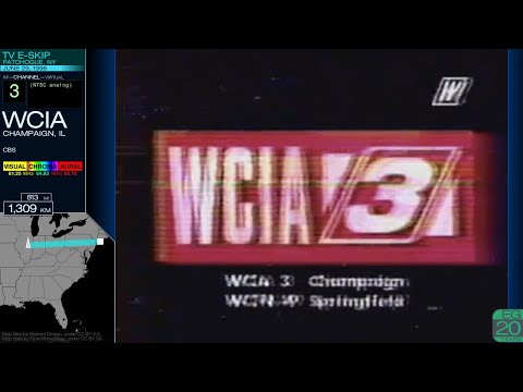 TV DX from Patchogue, NY (E-Skip 1990s)