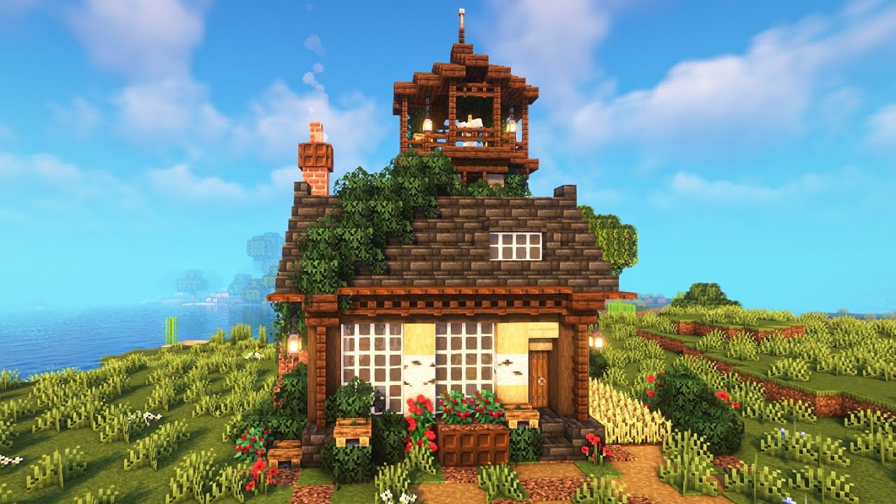 EASY Medieval Style House In Minecraft | Survival House Tutorial - YouTube