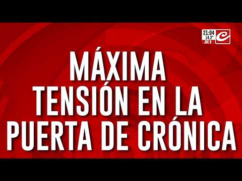 ¡Escándalo en la puerta del canal! Confesó ser prófugo y se lo llevó la policía en vivo