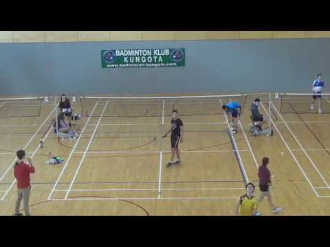 Badminton Kungota TV 4.3.2017 Blaž Klemenc - Luka Grubić