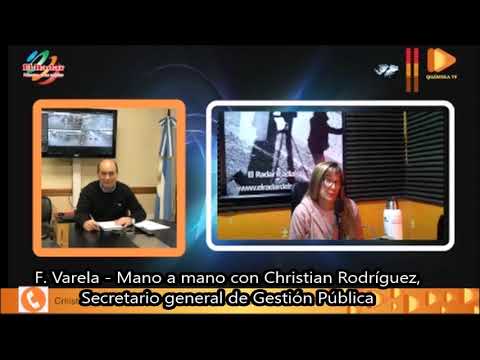 F Varela Mano a mano con Christian Rodríguez, Secretario general de Gestión Pública