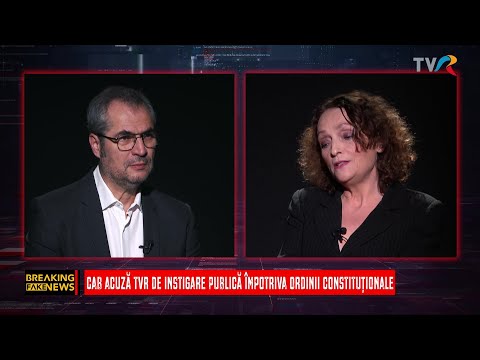 Breaking fake news: CAB acuză TVR de instigare publică împotriva ordinii constituționale (@TVR1)