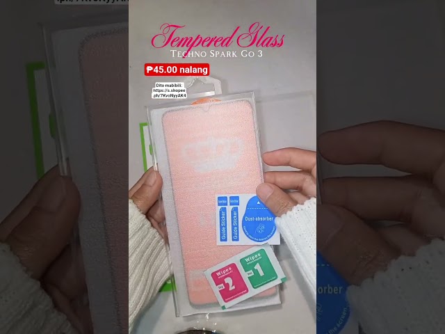 Vídeo relacionado con Mr.Shield [Paquete de 3] Protector de pantalla para Tecno Spark Go 2024 [vidrio templado] [Vidrio japonés con dureza 9H] Protector de pantalla