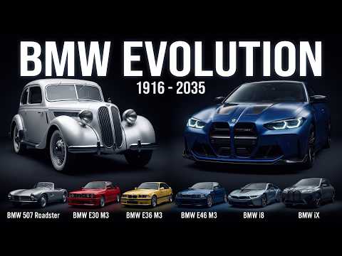 Thumbnail for 120 Years of BMW in 5 Minutes | Complete Evolution 1916-2035 by Motorcycle, Automobile, Supercar, Grand tourer, SUV, BMW, video, Car, Vehicle, vide