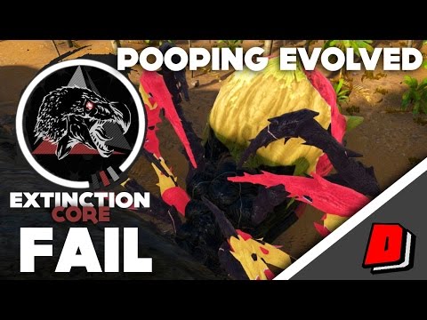 ARK Pooping Evolved: Extinction Core - BROODMOTHER FAIL/MEGAPITHECUS TAME W/ XB!!