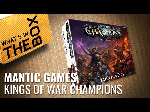 Unboxing: Kings Of War Champions - Faith And Fury | Mantic Games