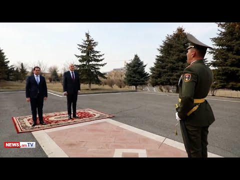 Greece defense minister welcoming ceremony held at Armenia MoD (PHOTOS)