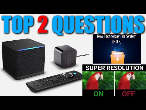 FIRE TV CUBE 3 TOP TWO QUESTIONS ANSWERED! NTFS FORMATTED DRIVES & AI UPSCALE (SUPER RESOLUTION)