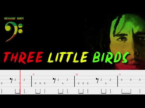 Bob Marley - Three Little Birds (Official Bass Tabs) By Chami's Bass