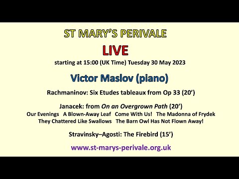 St Mary's LIVE: Victor Maslov (piano)