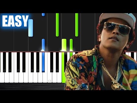 24K Magic - Bruno Mars piano tutorial