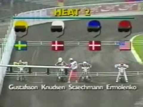 SGP Wrocław 1995 - Bieg 2 Ermolenko Staechmann Knudsen Gustafsson