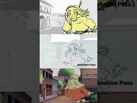 Flight- 2D/3D Hybrid Animation stages. #2danimation #3danimation #blender