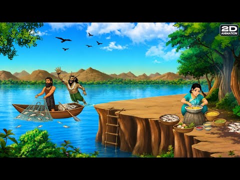 मछुआरे का भाग्य | Hindi Kahani | Moral Story | Cartoon Story | 2d Animation