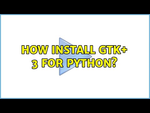 Ubuntu: How install GTK+ 3 for Python?