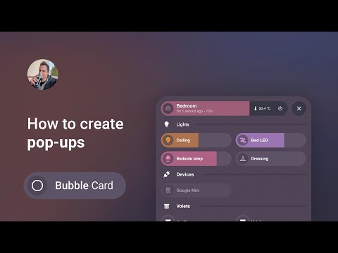 Bubble Card for Home Assistant - How to create pop-ups
