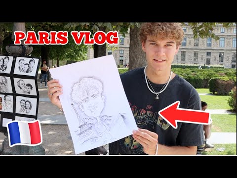 Paris Vlog! bliver tegnet, sindssyg forlystelsespark, lækker mad